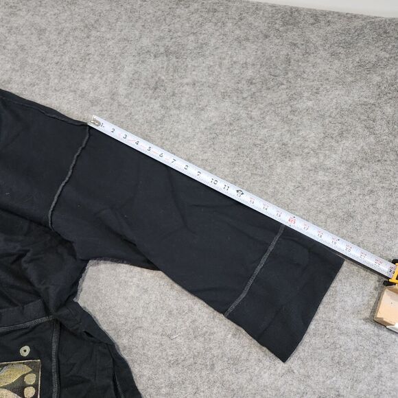 VTG Blue Fish Womens OS One Size Hand Painted Organic Cotton Button Shirt Jacket - Picture 8 of 16